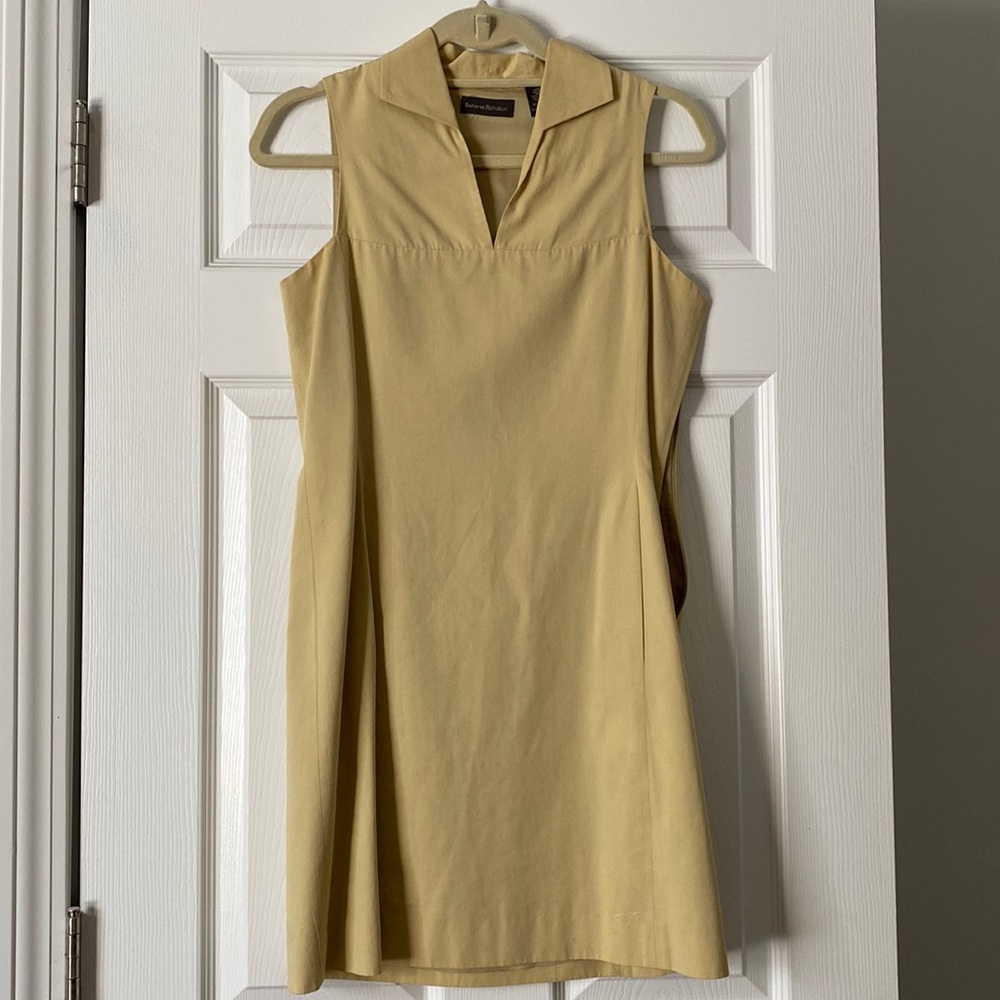 Banana Republic light mustard dress. Size 0